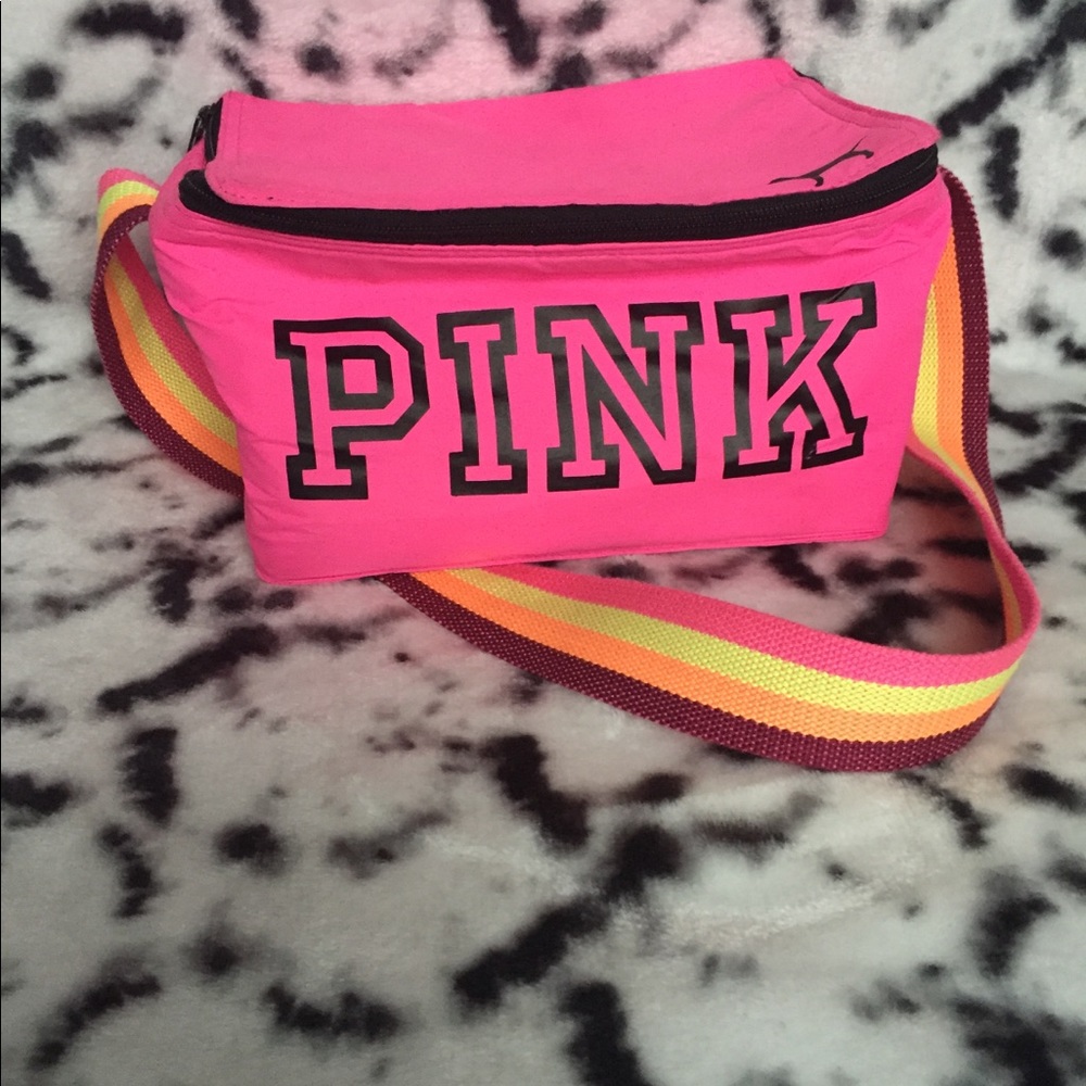 VS PINK Neon Pink Lunch Bag